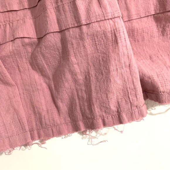 Pink Lily Mauve Long Sleeve Smocked Mini Dress Small Babydoll Milkmaid Boho - Picture 11 of 13